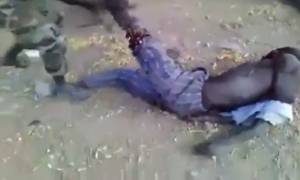 Rebelles soudanais découpé vivant par les militaires