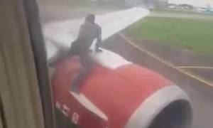 Libérien fuyant le pays sur un réacteur d'Airbus